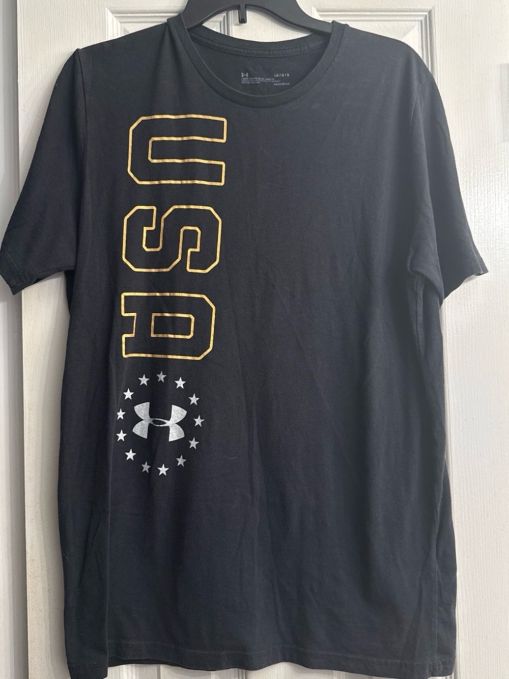 Under Armour Black USA Graphic Short Sleeve Tee size L